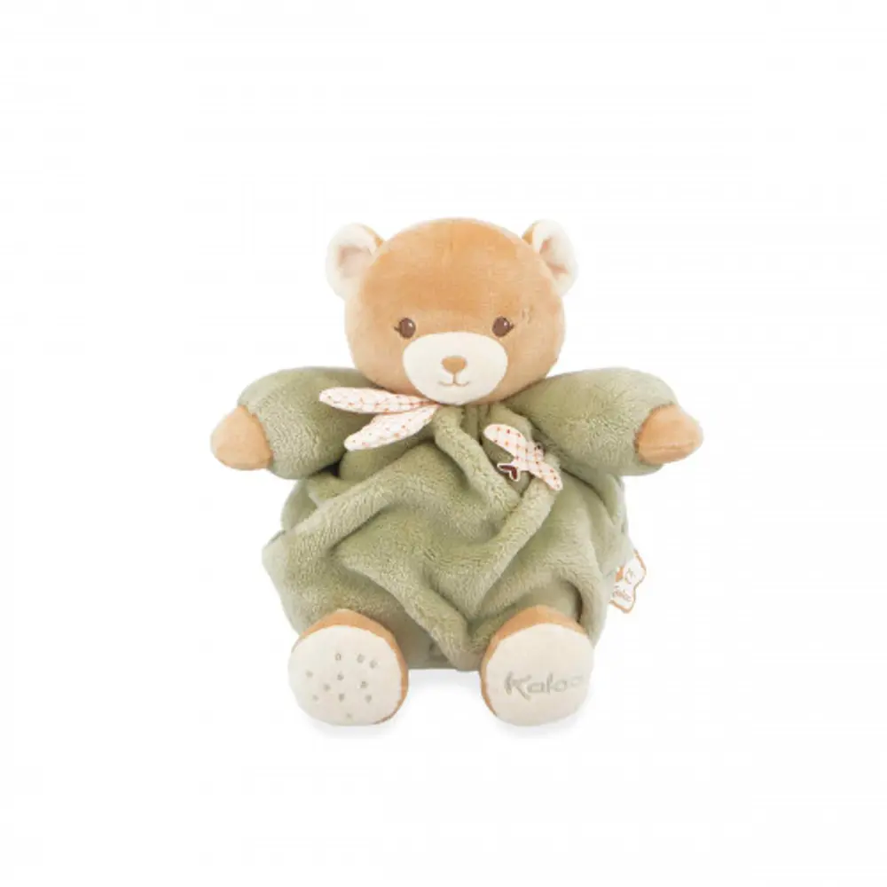 Chubby Bear Green 17 cm - Blød Bamse til Babyer