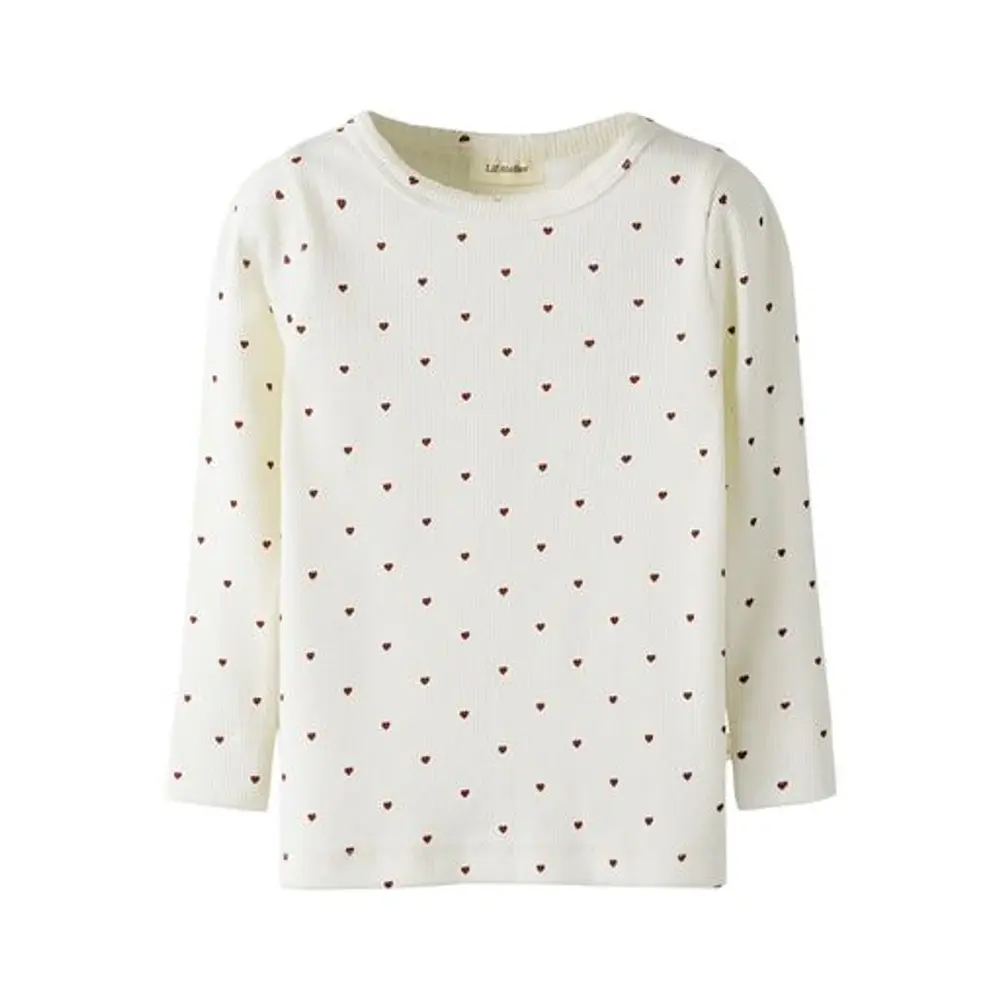 Gago Ls Slim Top Noos - Sød bluse med hjerter