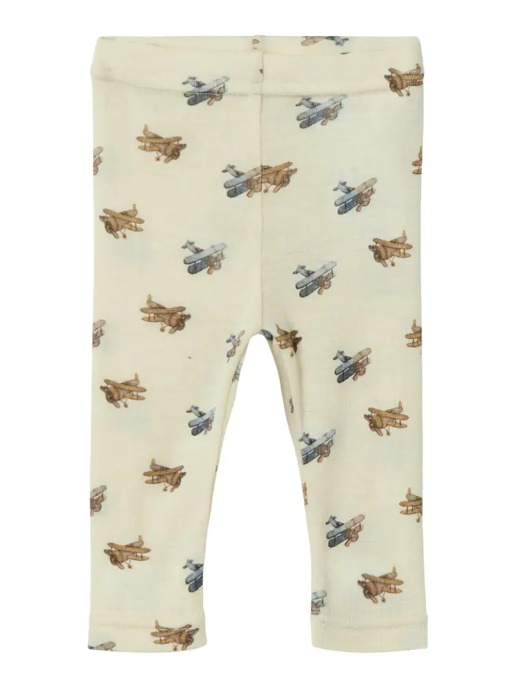 Nalu Uld Leggings Turtledove 62 fra Lil' Atelier