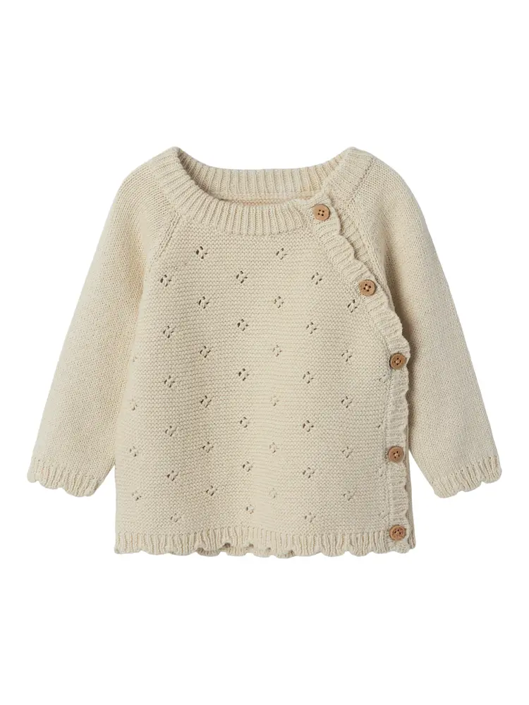 Laguna Strik Wrap Cardigan Turtledove - Trendy Tilbud!