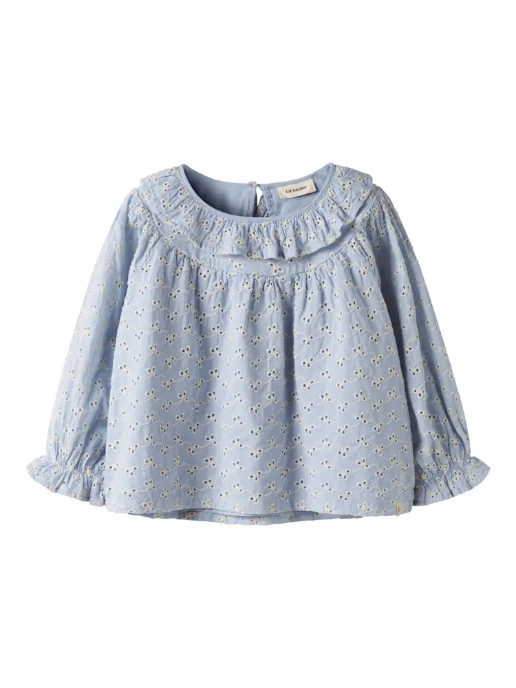 Tessie Bluse i Zen Blue fra Lil' Atelier - Skøn til børn