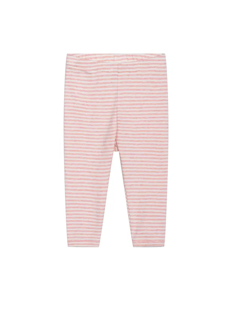 Baby Stribet Leggings   Coral Ow   74   9 Mdr. fra Serendipity Organics