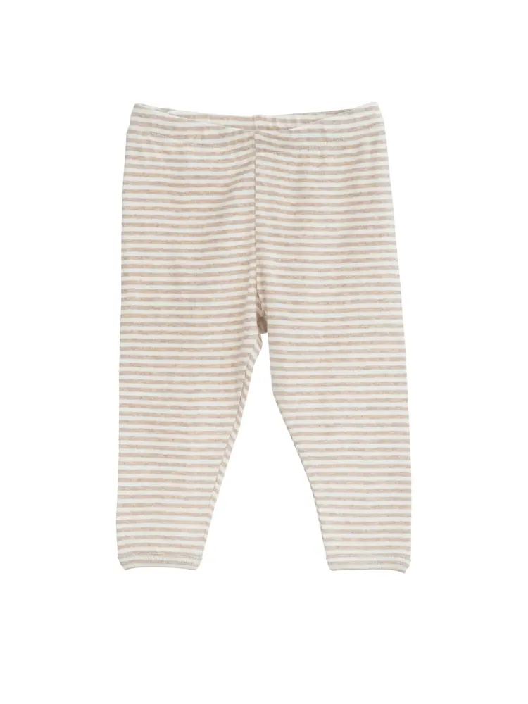 Baby Stribet Leggings   Oatstripe   74 fra Serendipity Organics