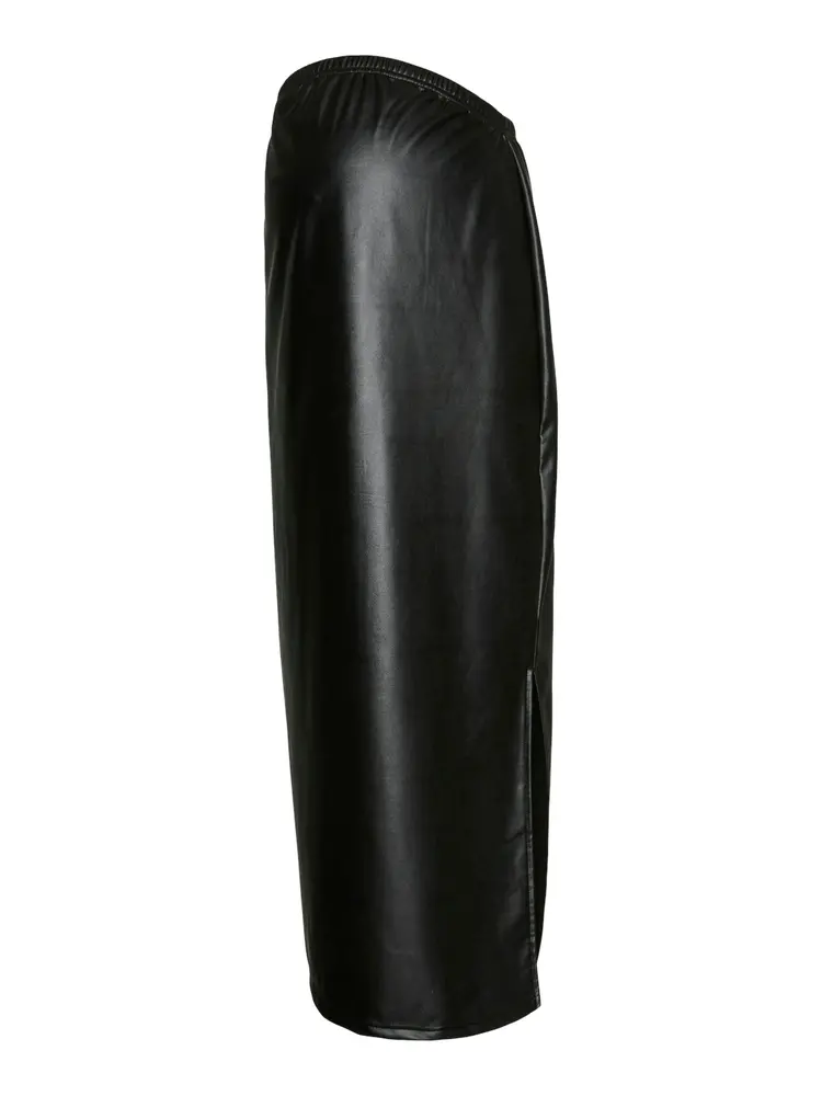 Soya Jrs Pu Nederdel Hw   Black   L fra Mamalicious