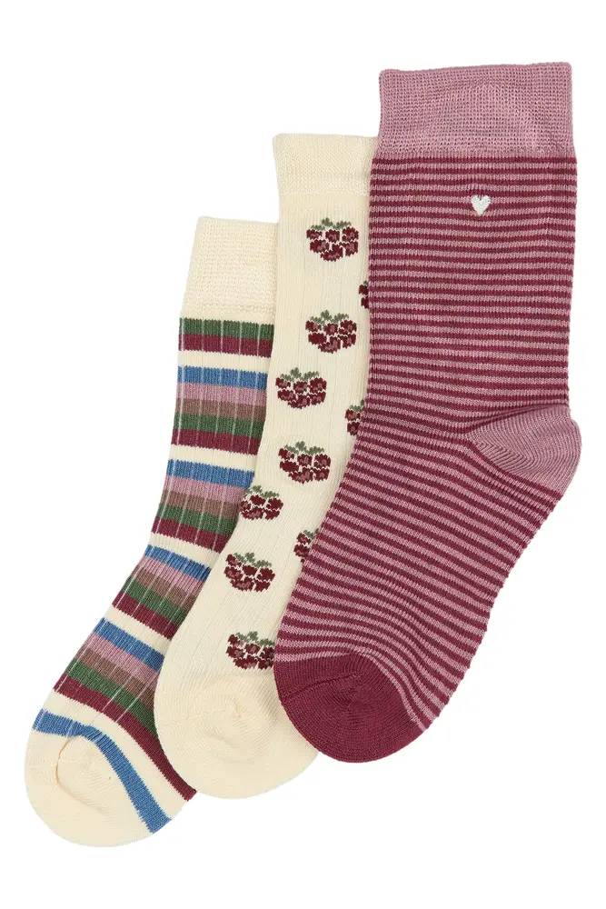 Bambus Strømper 3 Pak - Blackberry fra Minipop