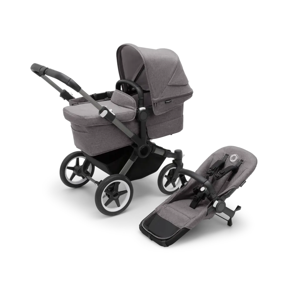 Bugaboo Donkey 5 Mono Kombivogn - Grå Melange Graphit