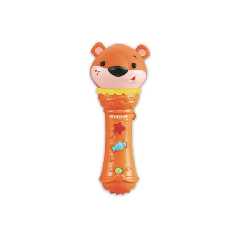 Mikrofon Bjørn med lyde og lys - Tilbud på sjovt legetøj