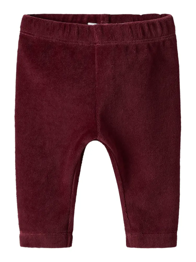 Roxy Velour Leggings i Bourgogne - Bløde og Stilfulde