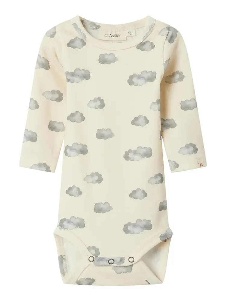 Layo Kim Langærmet Slim Body   Turtledove   62 fra Lil' Atelier
