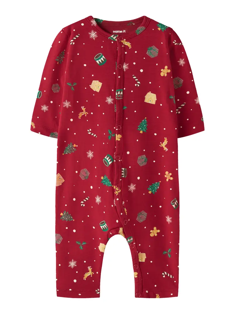 Vismas Natdragt   Jester Red   86 fra Name It