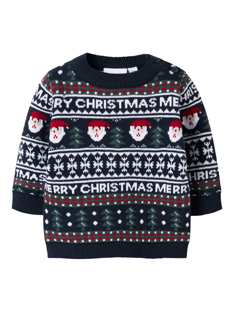 Rastokka Striksweater Dark Sapphire 62 fra Name It