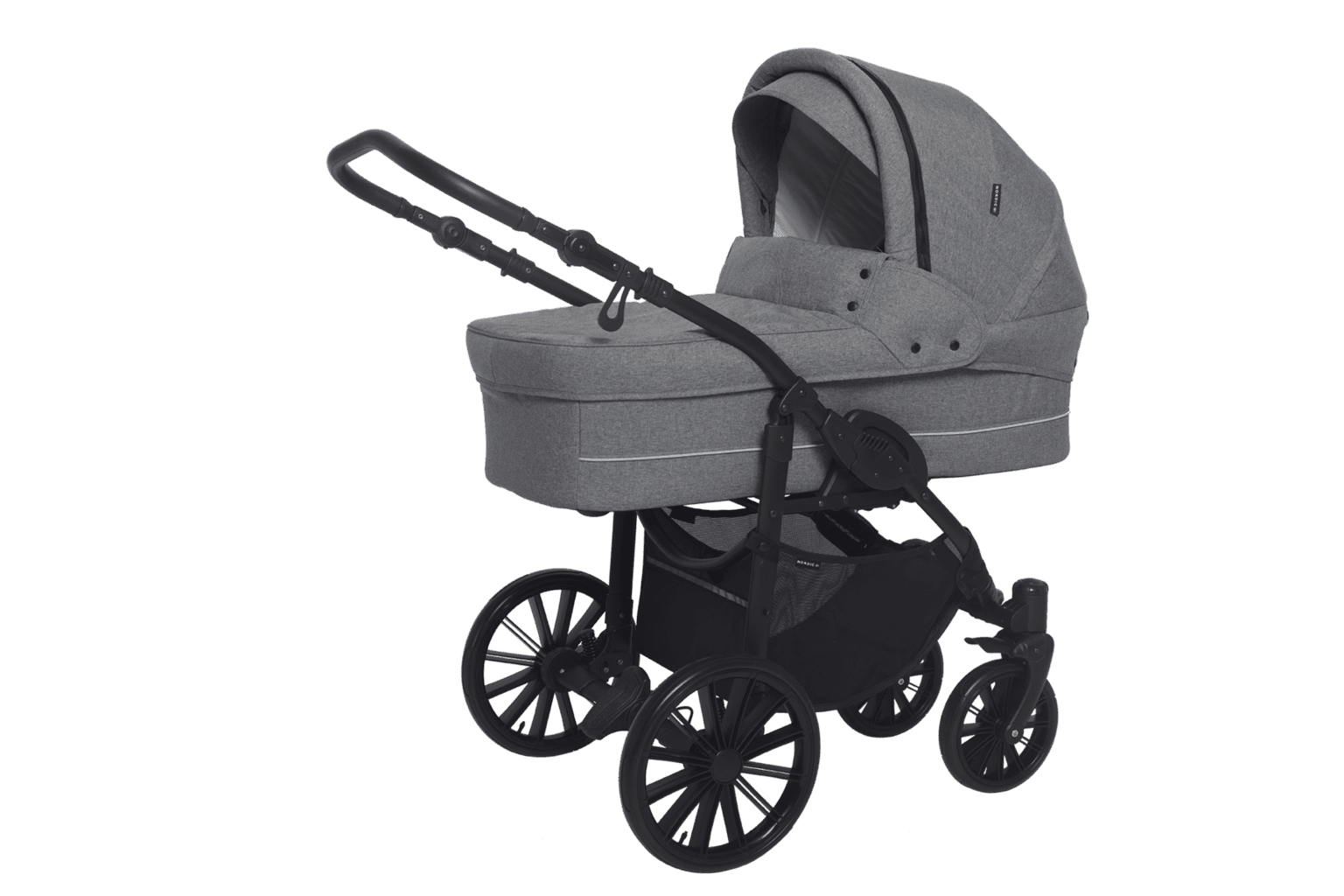 Nordic Lux Light Grey Melange fra Basson Baby