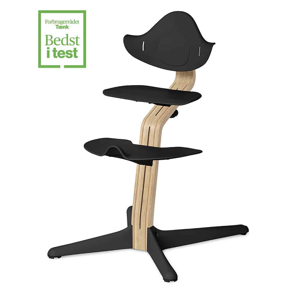 Højstol Bøg   Natural Black fra Nomi