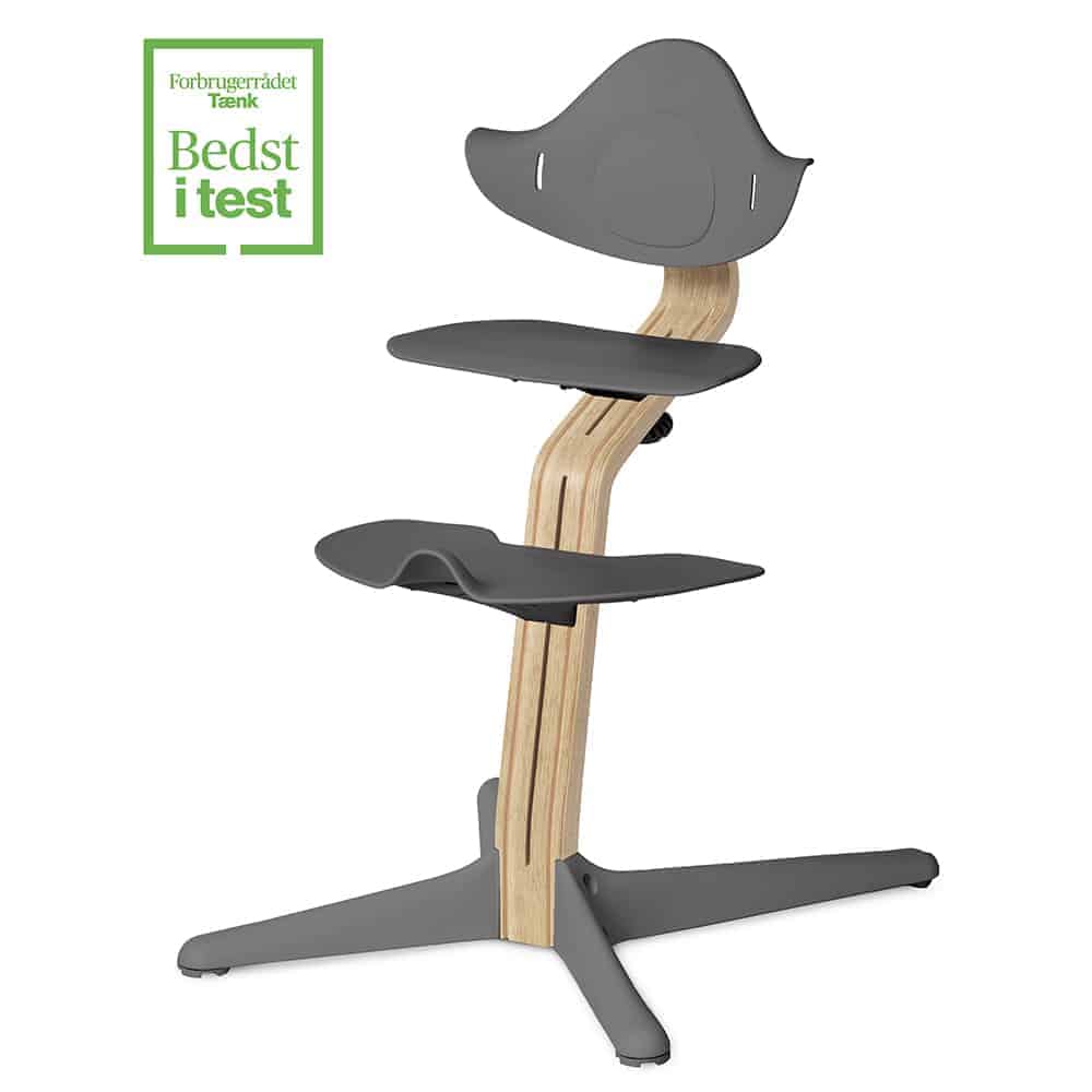 Højstol Bøg   Natural Grey fra Nomi