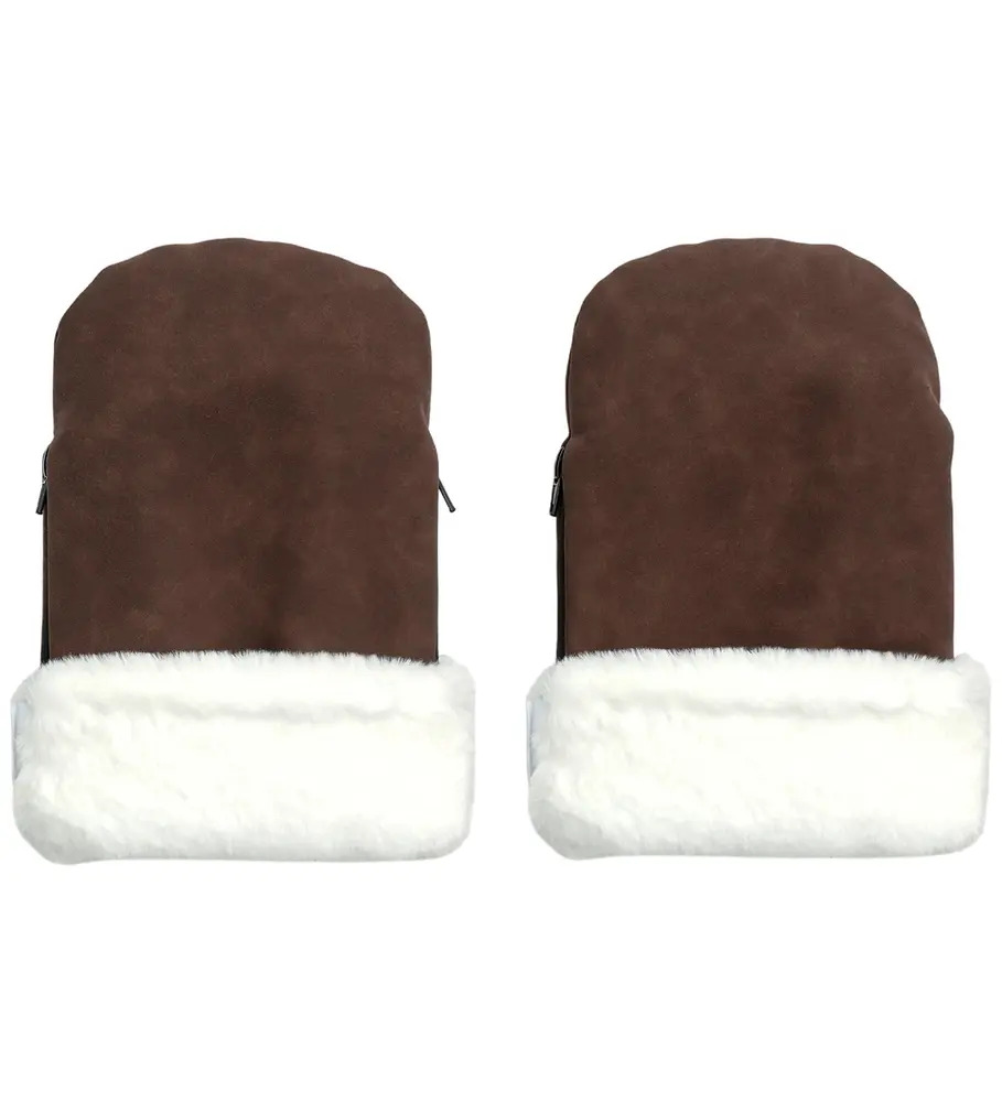 østerbrohandsken   Chocolate Brown Faux Suede fra Kongwalther