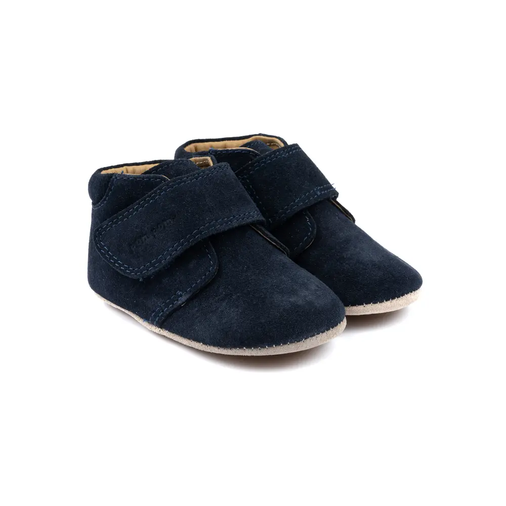Begynder Velcro Season   Navy Suede   20 fra Pompom