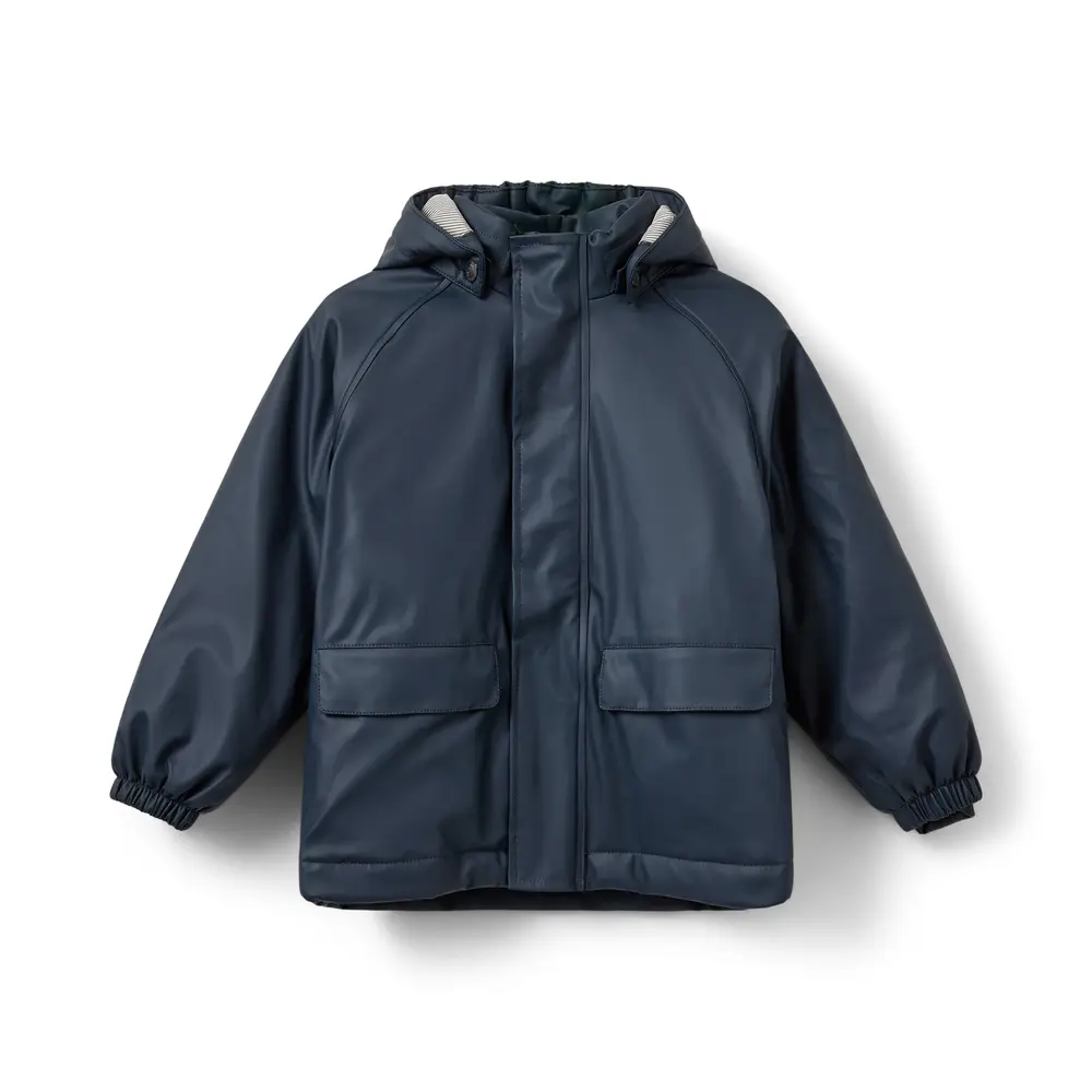 Billie Foret Regnjakke til Børn - Mørkeblå Design