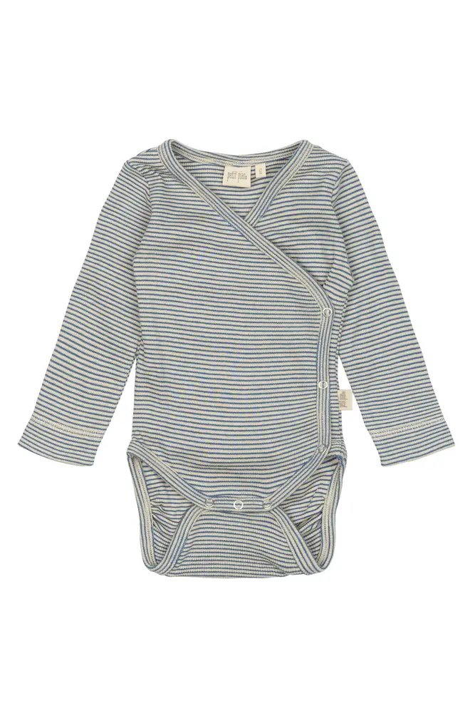 Dian Langærmet Bodystocking - True Navy & Off White