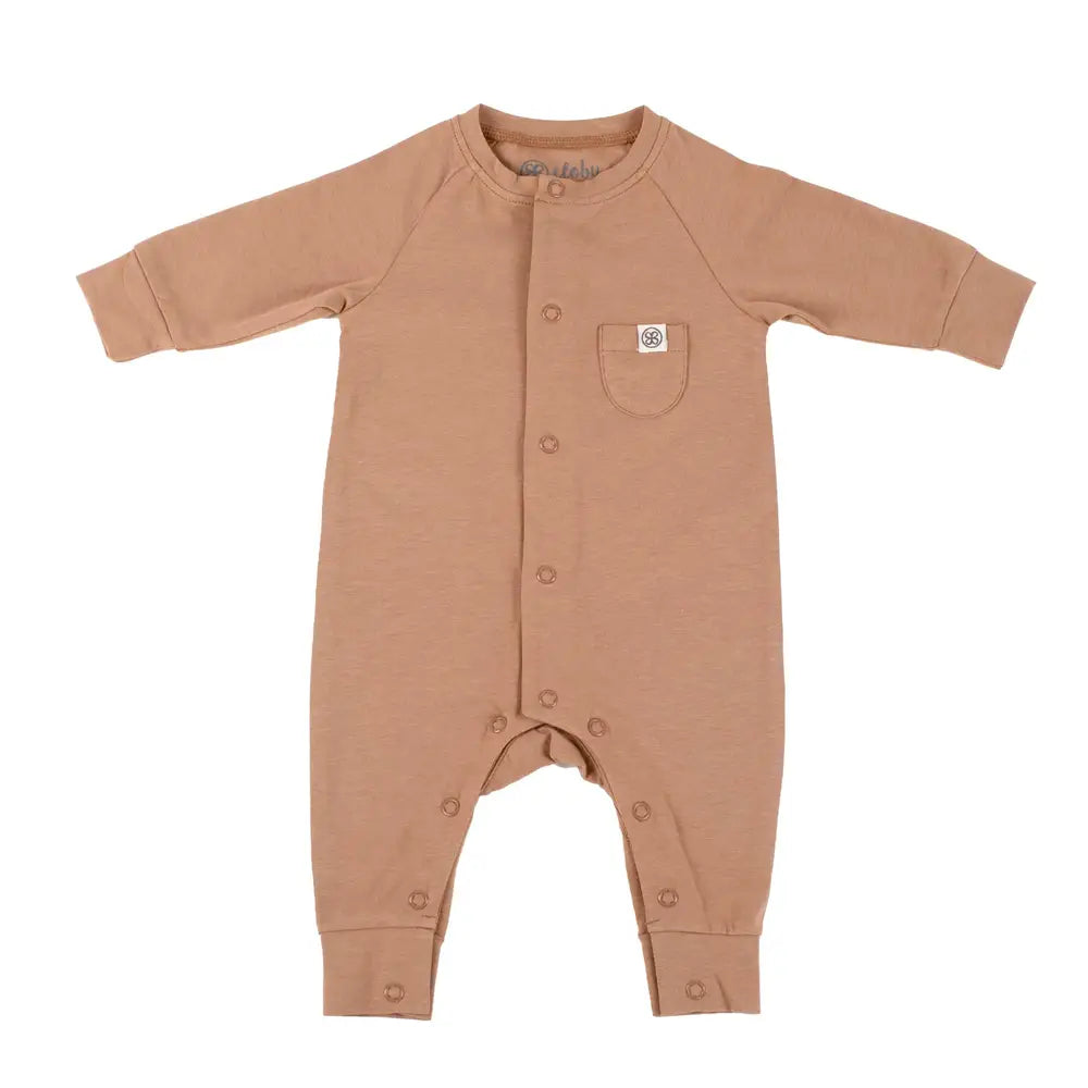 Uv Playsuit   Coconut Brown (str 50 56) fra Cloby