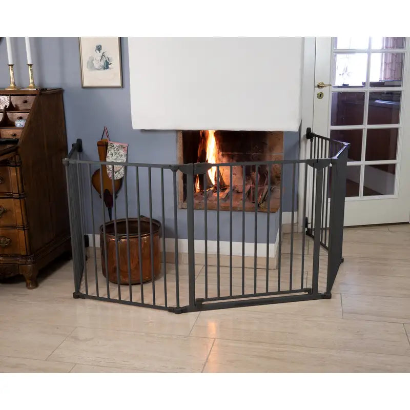 Skruemonteret Sikkerhedsgitter   90 330 Cm   Grå fra Safe & Care