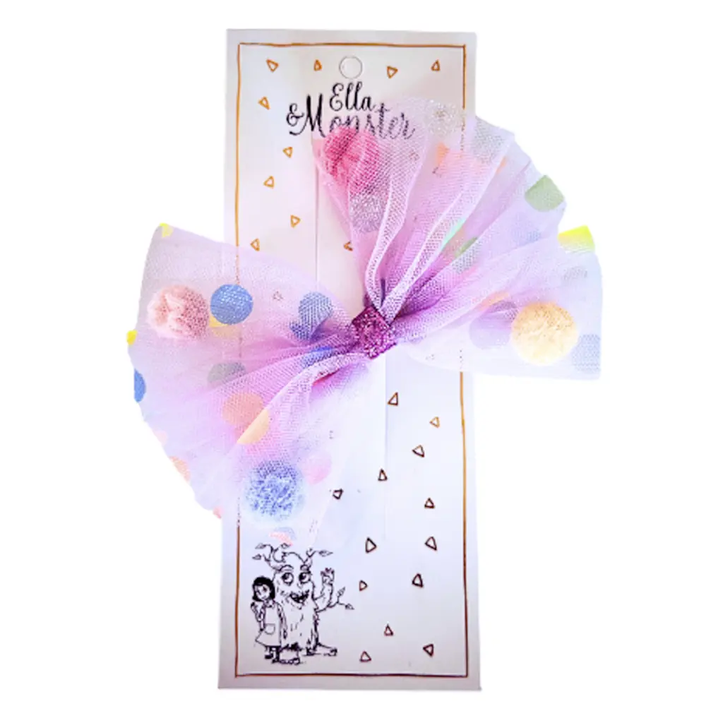 Hårclips Big Party Bow Purple fra Ella & Monster