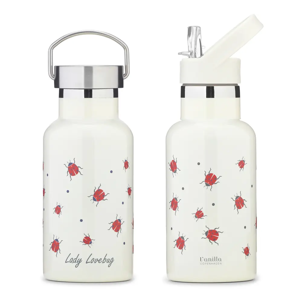 Termoflaske i Rustfrit Stål 350ml - Ladybug fra Vanilla Copenhagen