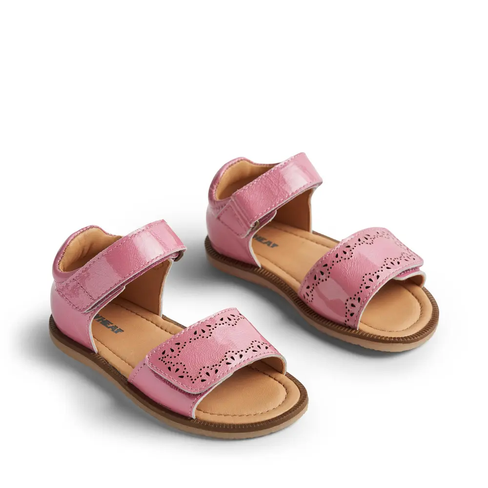 Molli Lak Sandal i Pink - Skøn åben tå sandaler til børn