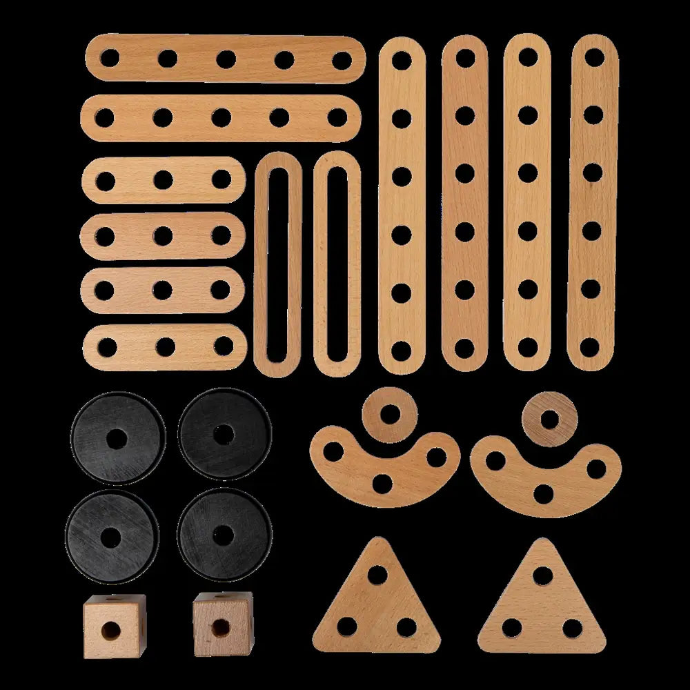 â® Byggedele   24 Dele   Træ fra Mamamemo