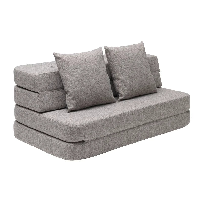 3 Fold Sofa XL Soft i Beige med Sand fra By Klipklap - Black Week