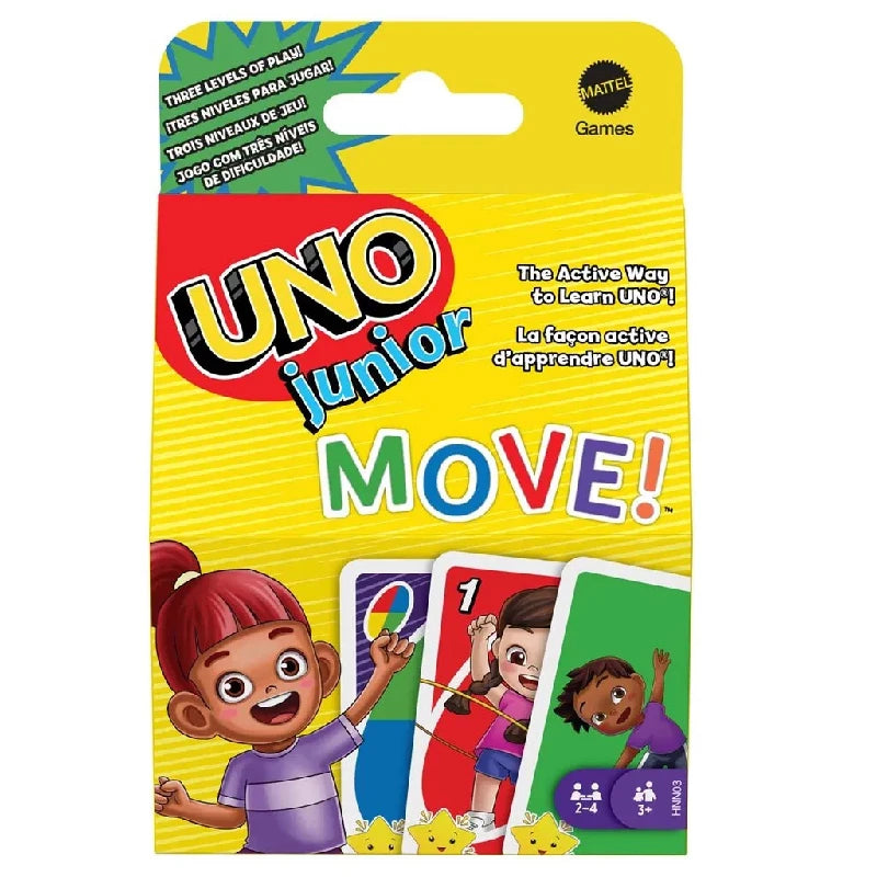 UNO Junior Move! Aktivt kortspil fra Maki – Tilbud!