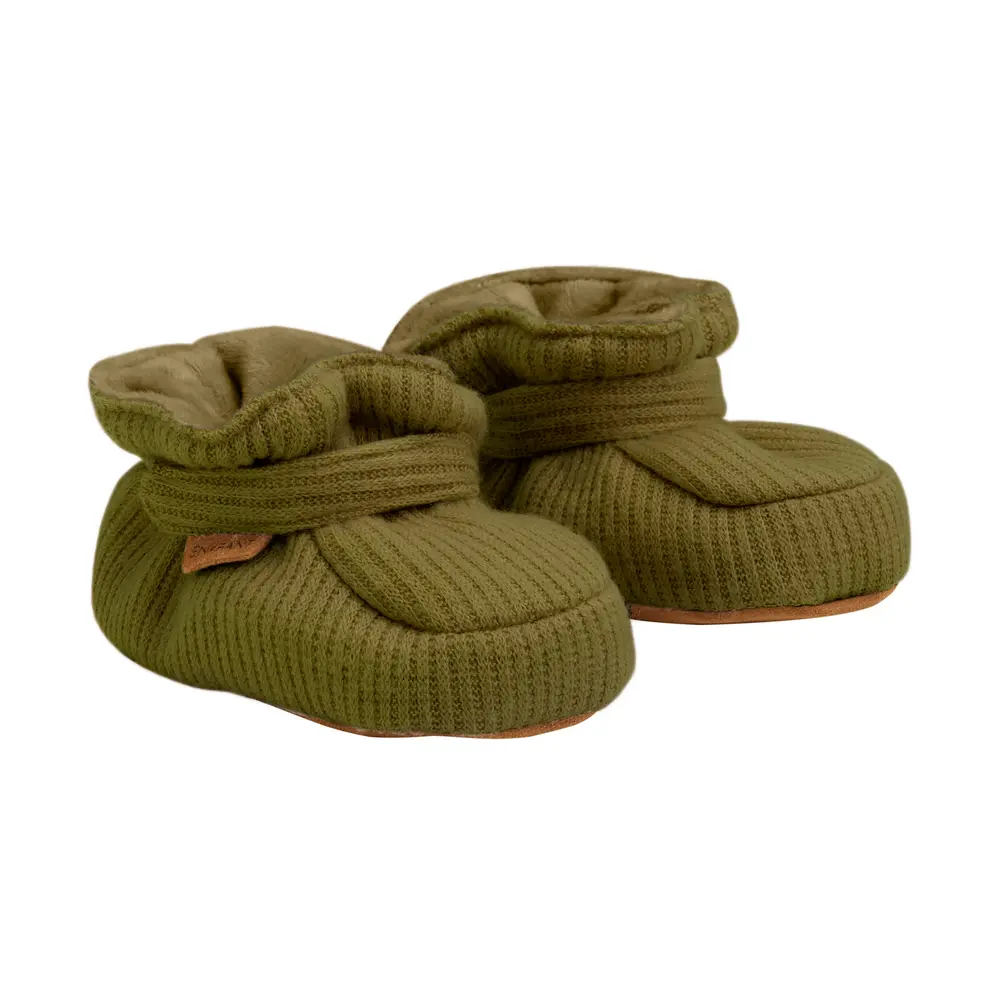Praktiske Babyfutter i Cypress Melange med Velcro