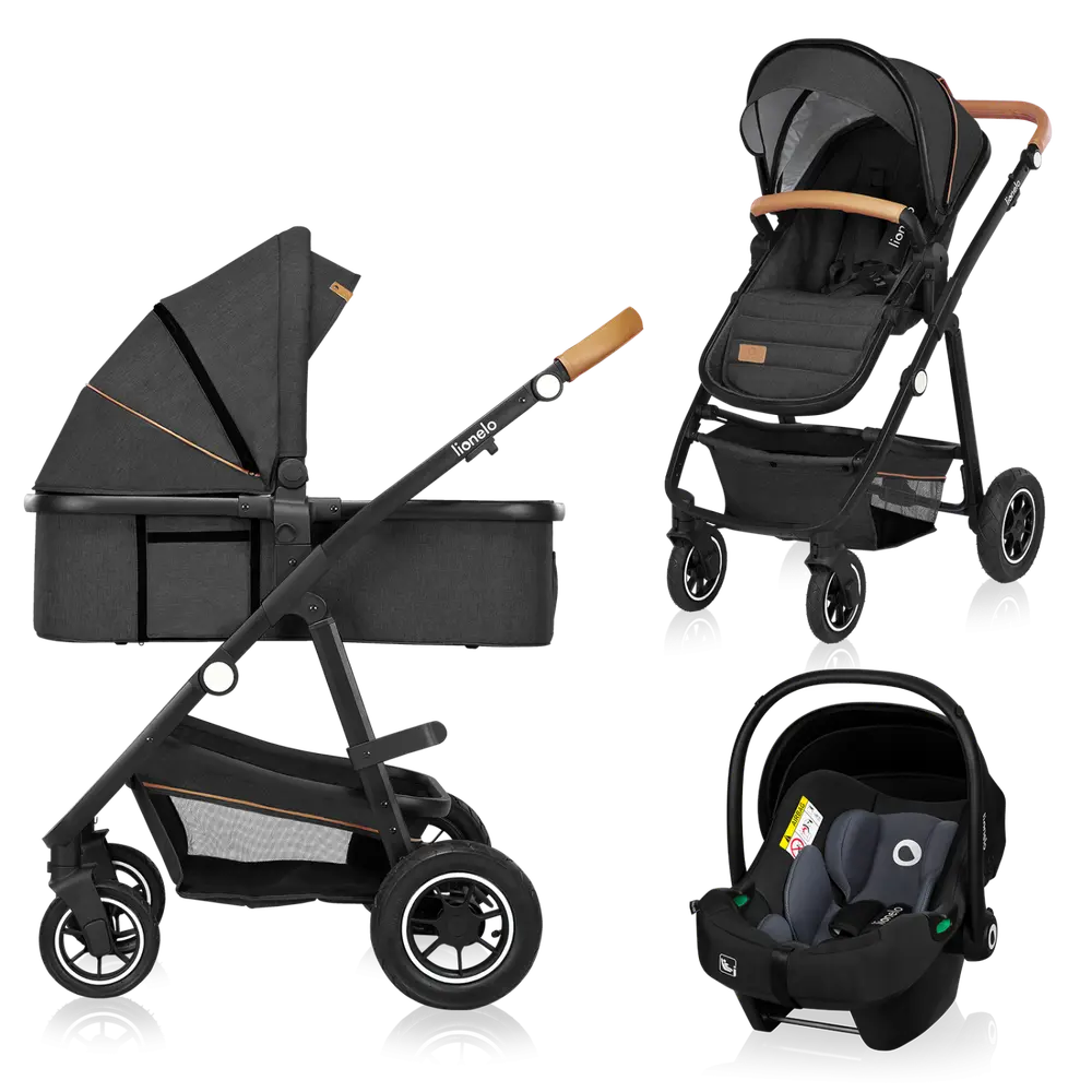 Amber 3i1 Duovogn   Grey Graphite fra Lionelo