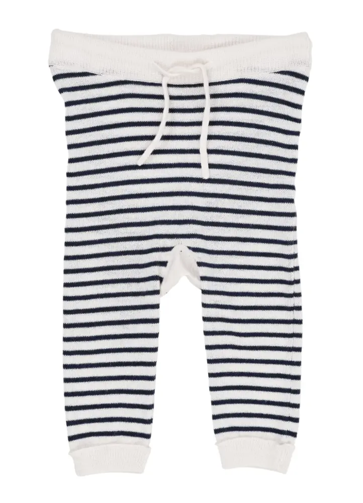 Bløde Stribede Leggings i Navy fra Copenhagen Colors