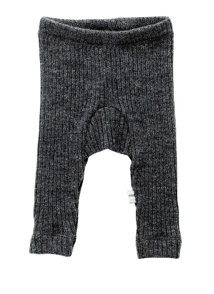 Uld Leggings i Grå - Blød Merinould fra Joha