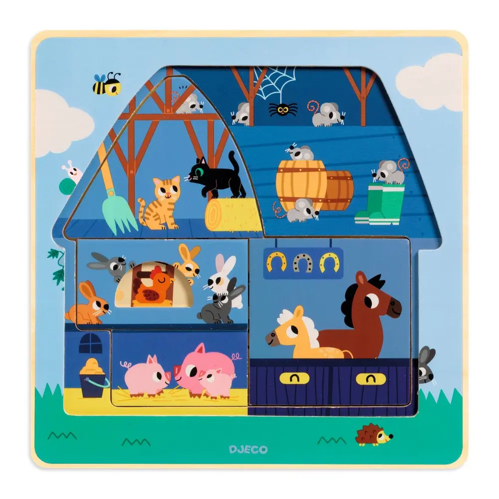 3 Lags Puslespil, Hos Moo fra Djeco