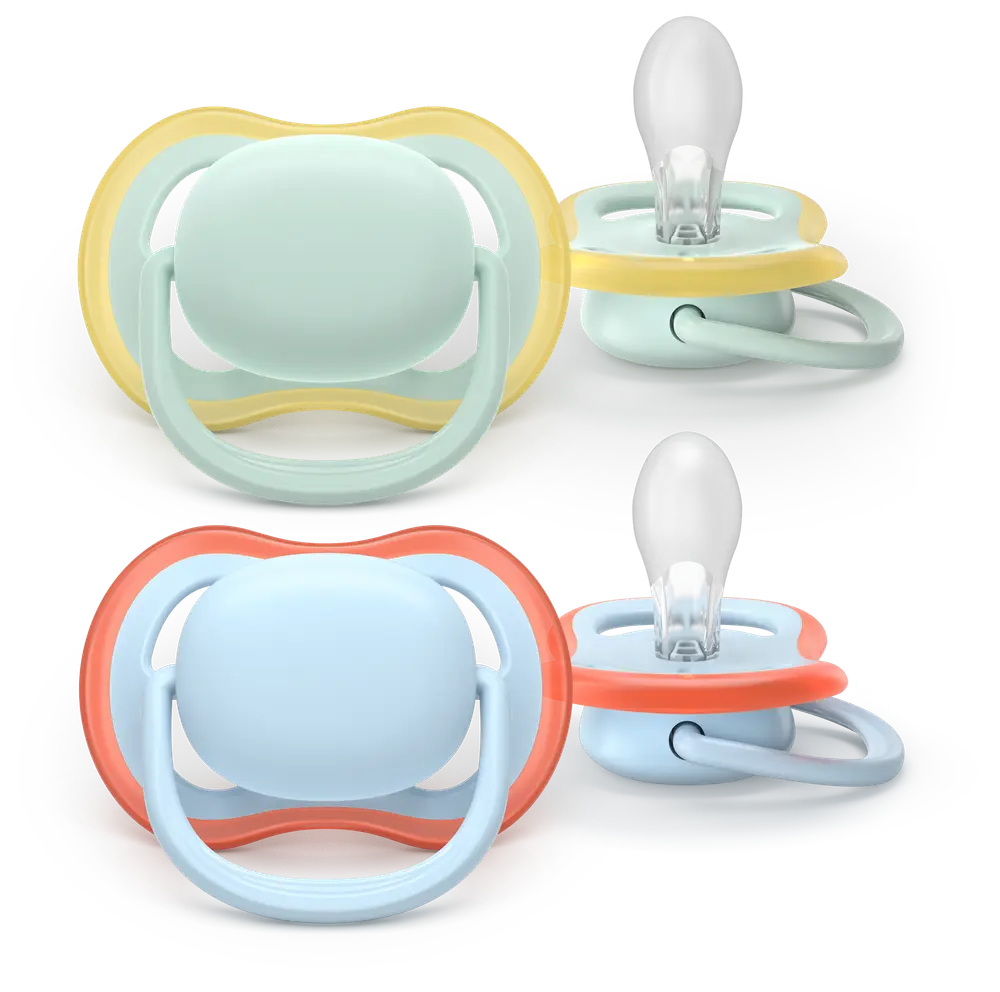 Ultra Air Soother, 0 6 M, Lysegrøn Lyseblå fra Philips Avent