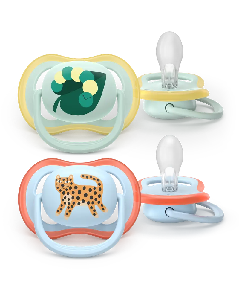 Ultra Air Soother, 0 6 M, Lysegrøn Lyseblå fra Philips Avent