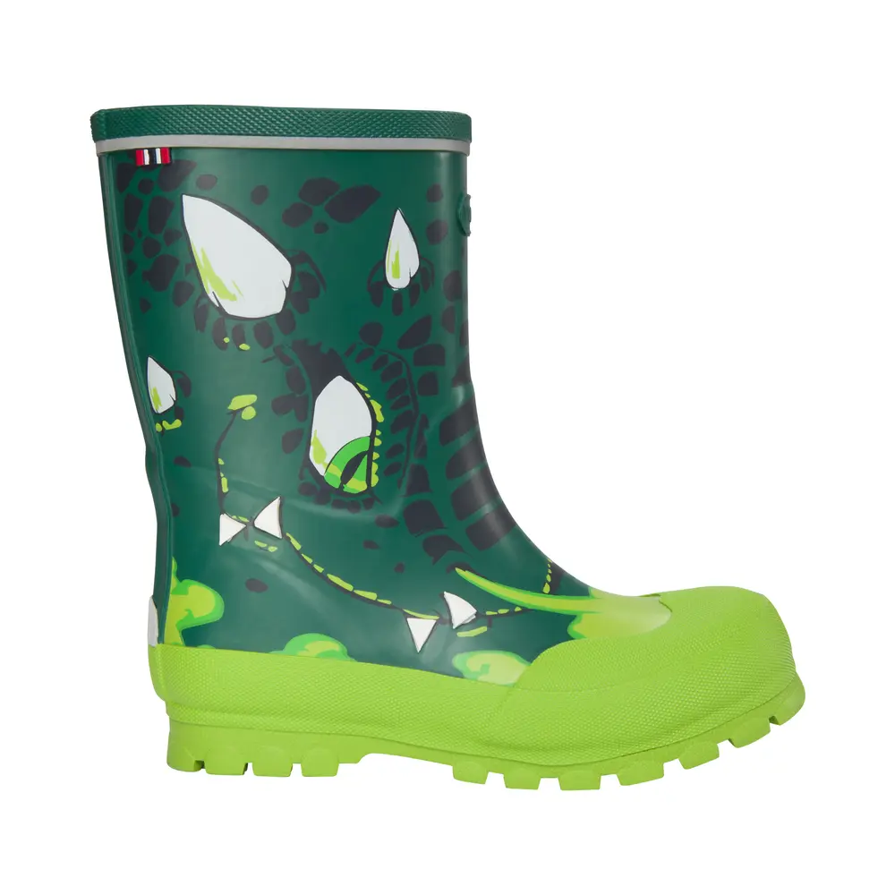 Jolly Print Gummistøvle   Bottlegreen Multi   23 fra Viking