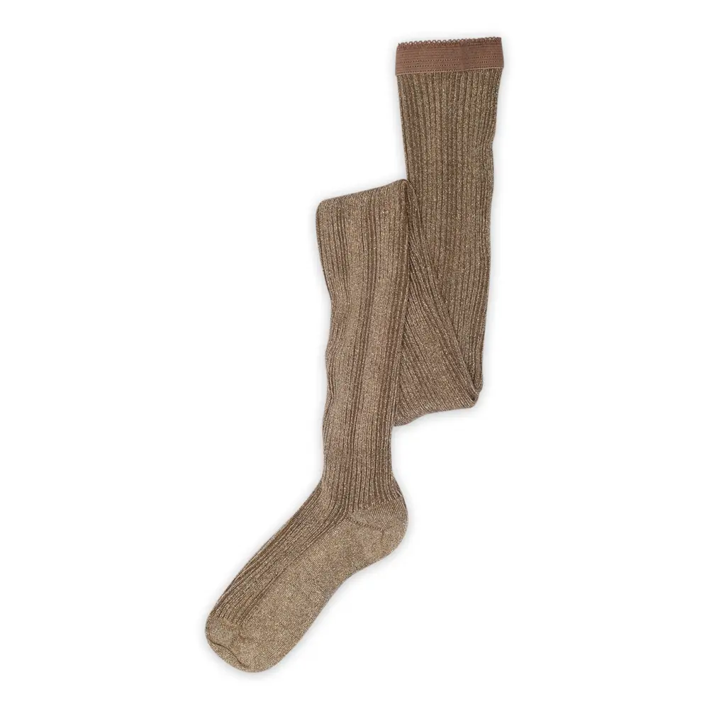 Celosia Glitter Strømpebukser   Brown Sienna   70 fra Mp Denmark