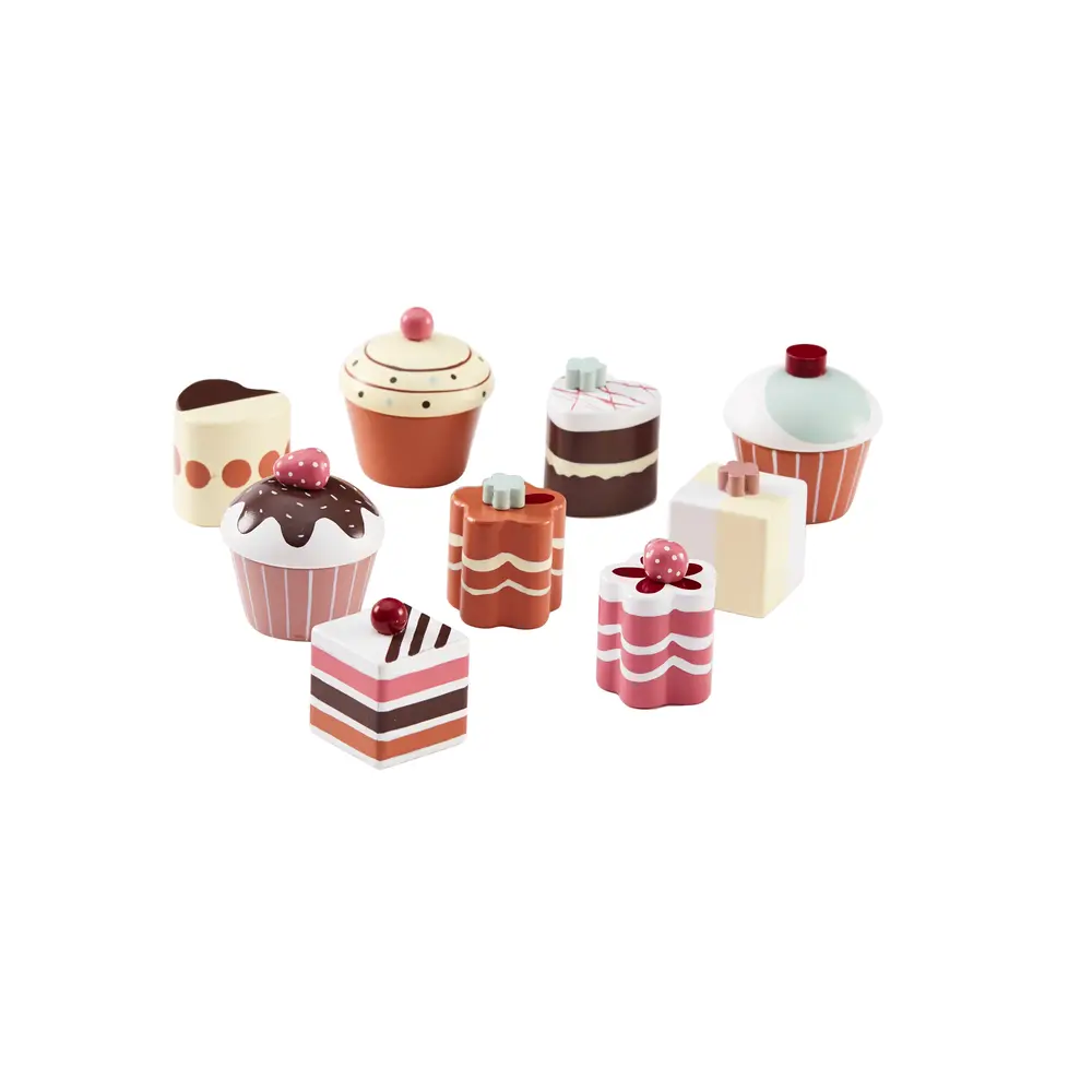 Legekager I Træ, 9 Stk fra Kidsconcep