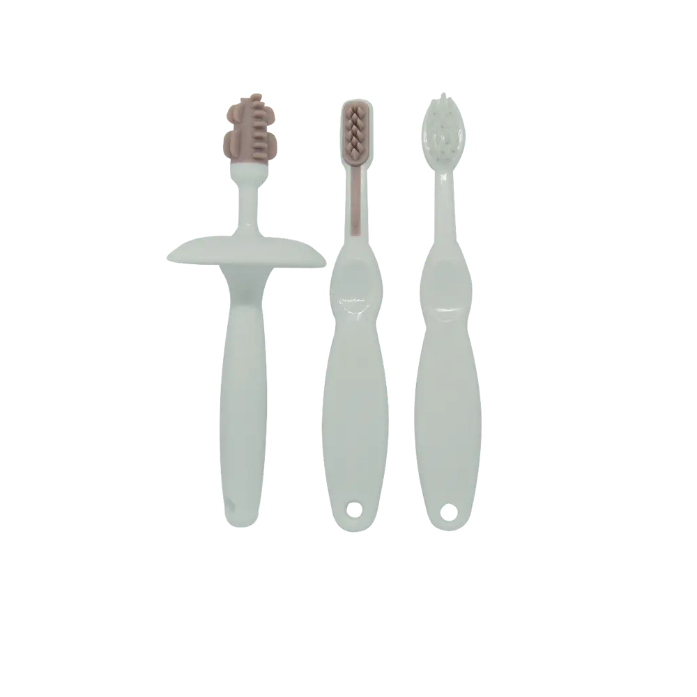 3delt Trænings Tandbørste Sæt, Blomme fra Oopsy