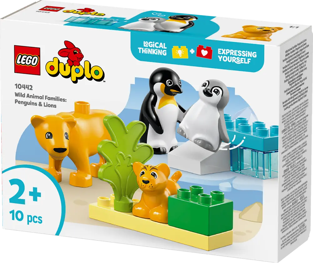 Vilde Dyrefamilier: Pingviner Og Løver 10442 fra Lego Duplo