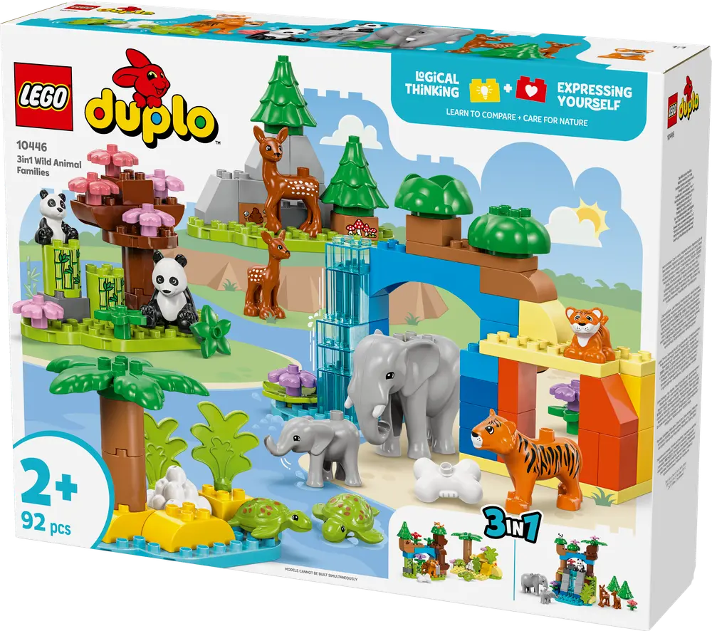 3 I 1 Vilde Dyrefamilier 10446 fra Lego Duplo