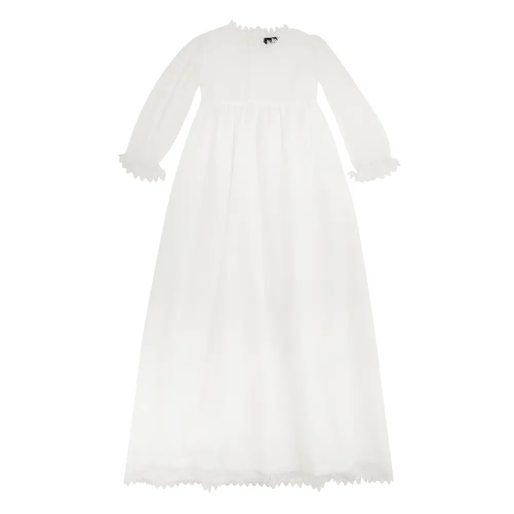 Dåbskjole I Tyl Off White fra Jocko