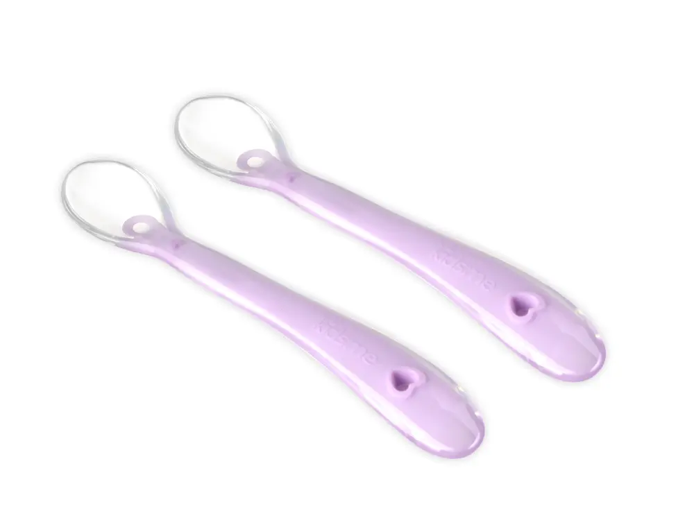 Silicone Spoon   Lavendel 2 Pack fra Kidsme