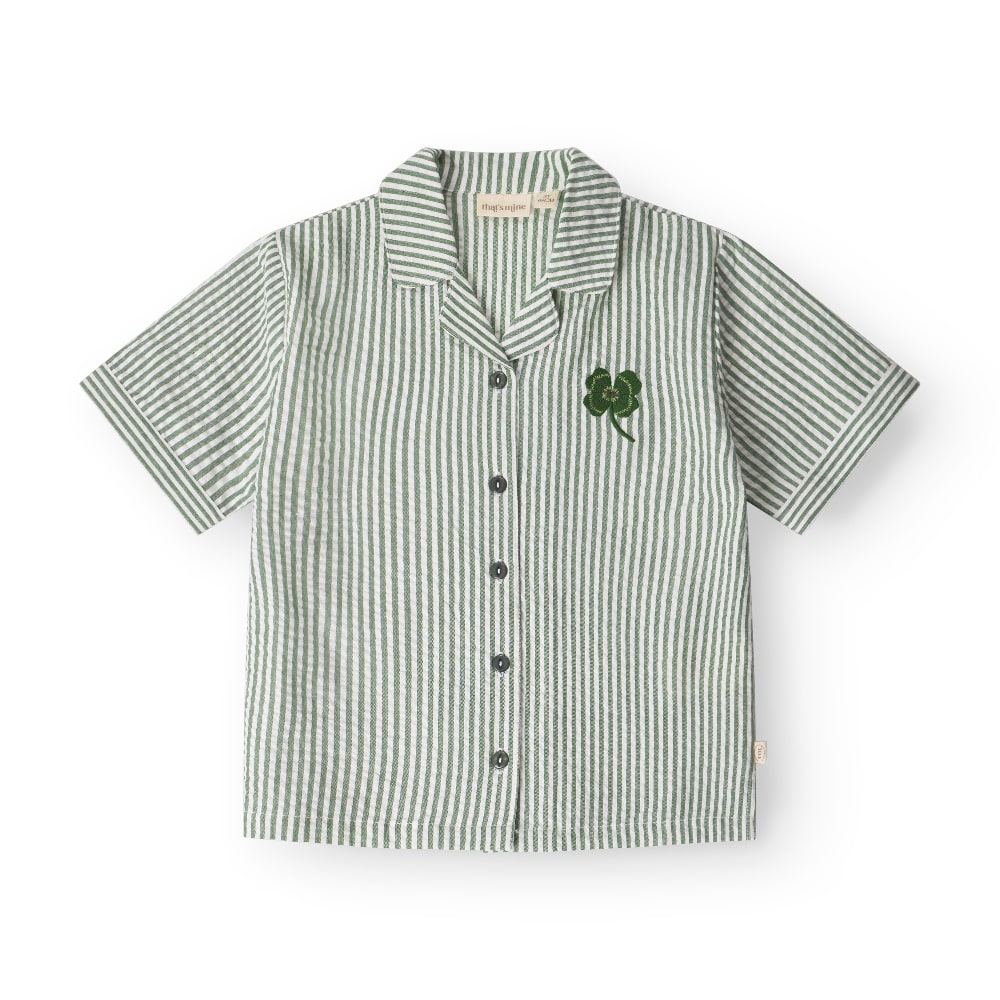 That's Mine   Ino Skjorte   Green Stripe   80cm   12m fra That's Mine