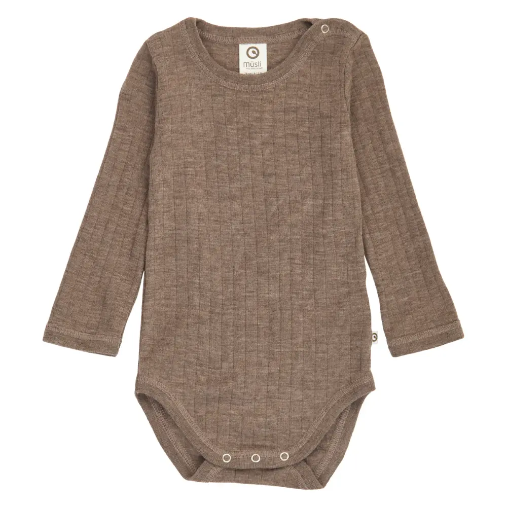 Woolly Rib Merinould Body   821000012   74 fra Müsli