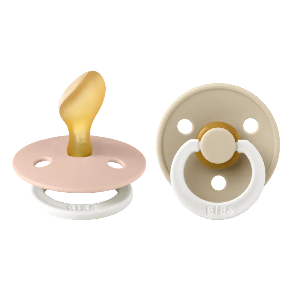 2 Pk. Colour Latex Night Size 1 Anatomical Blush Vanilla fra Bibs