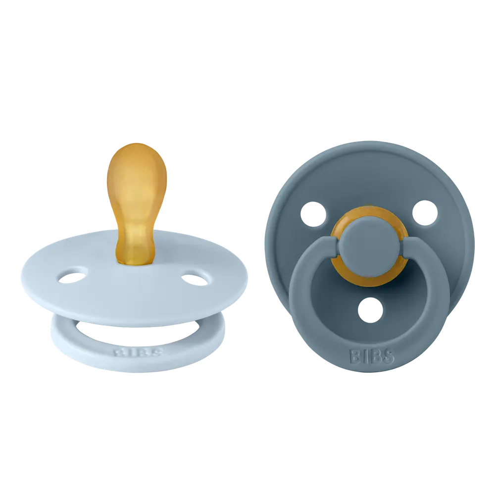 2 Pk. Colour Latex Str.1 Symmetrical   Baby Blue Petrol fra Bibs