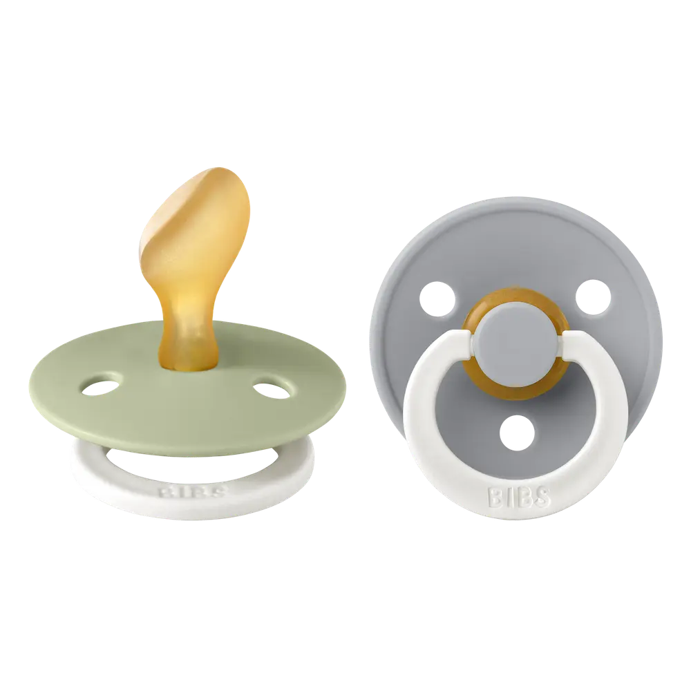 2 Pk. Colour Latex Night Size 2 Anatomical Sage Cloud fra Bibs